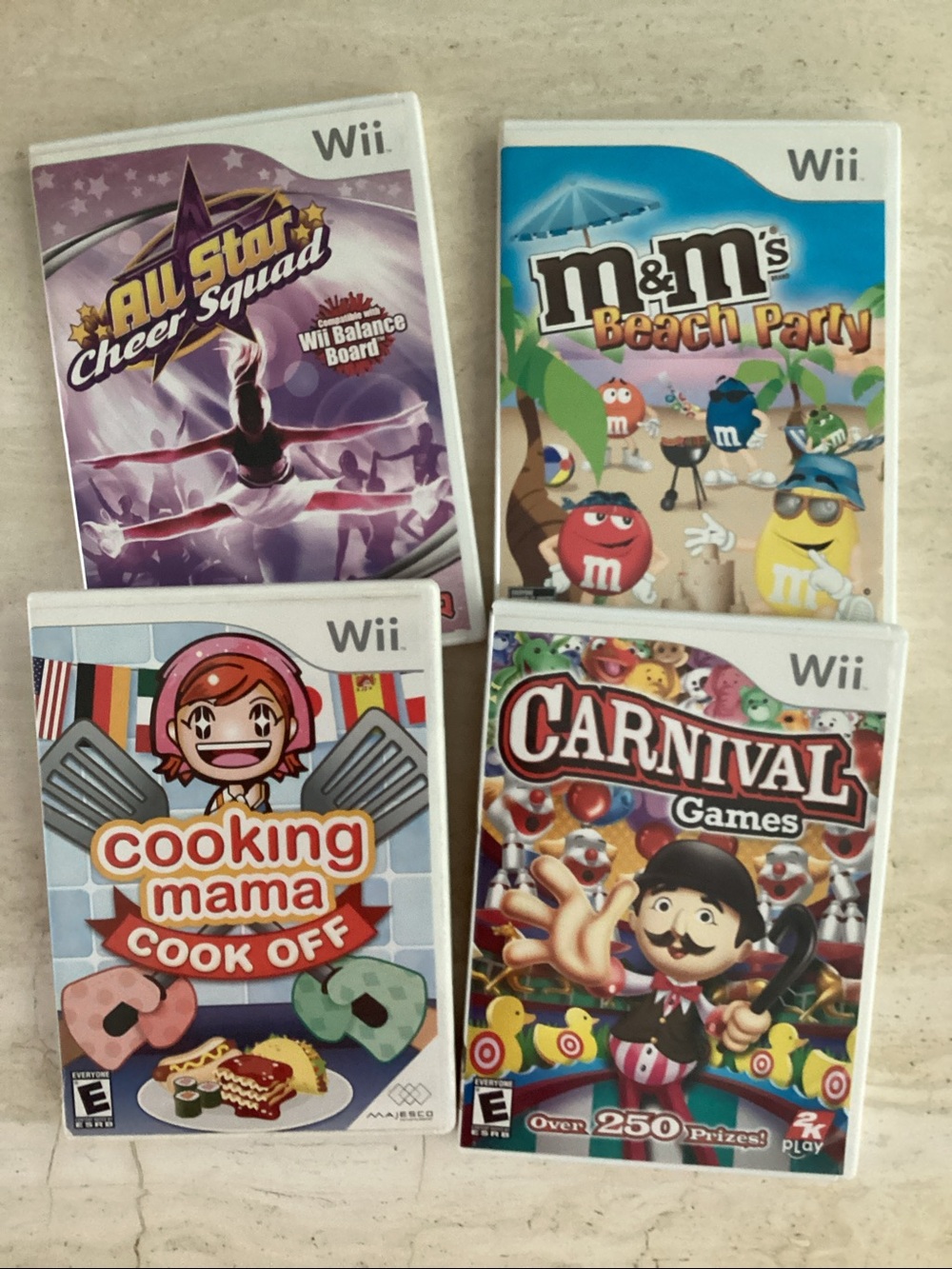 Cooking Mama Cook Off Nintendo Wii Game Carnival Games M&M’s Beach Party Cheer